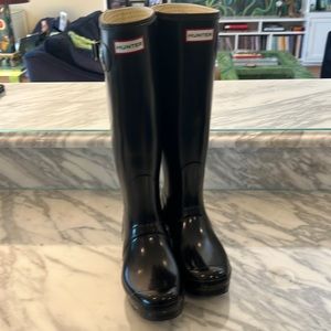 Original Gloss Tall Hunter Boots Size 7 excellent condition
